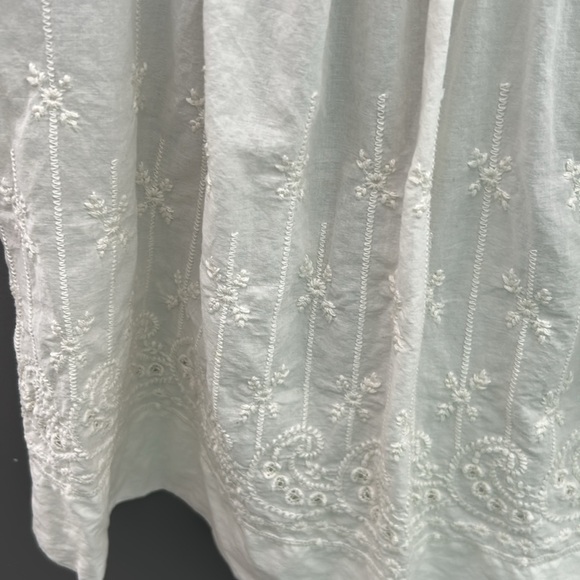 Aerie Cream Smocked Tank Top size L - Picture 4 of 4